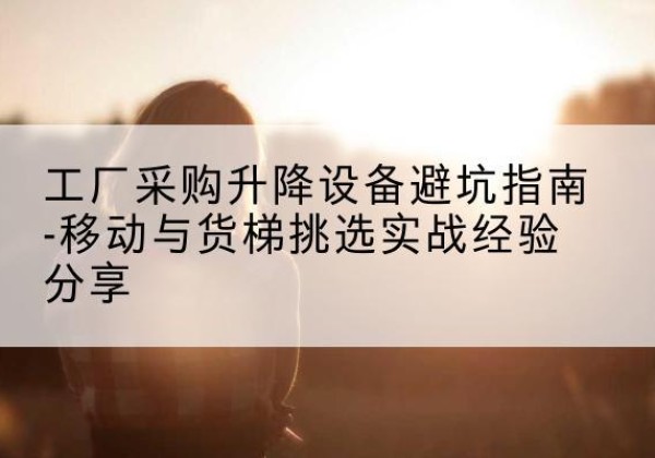 北林移动式升降机怎么选-工厂采购升降设备避坑指南-移动与货梯挑选实战经验分享